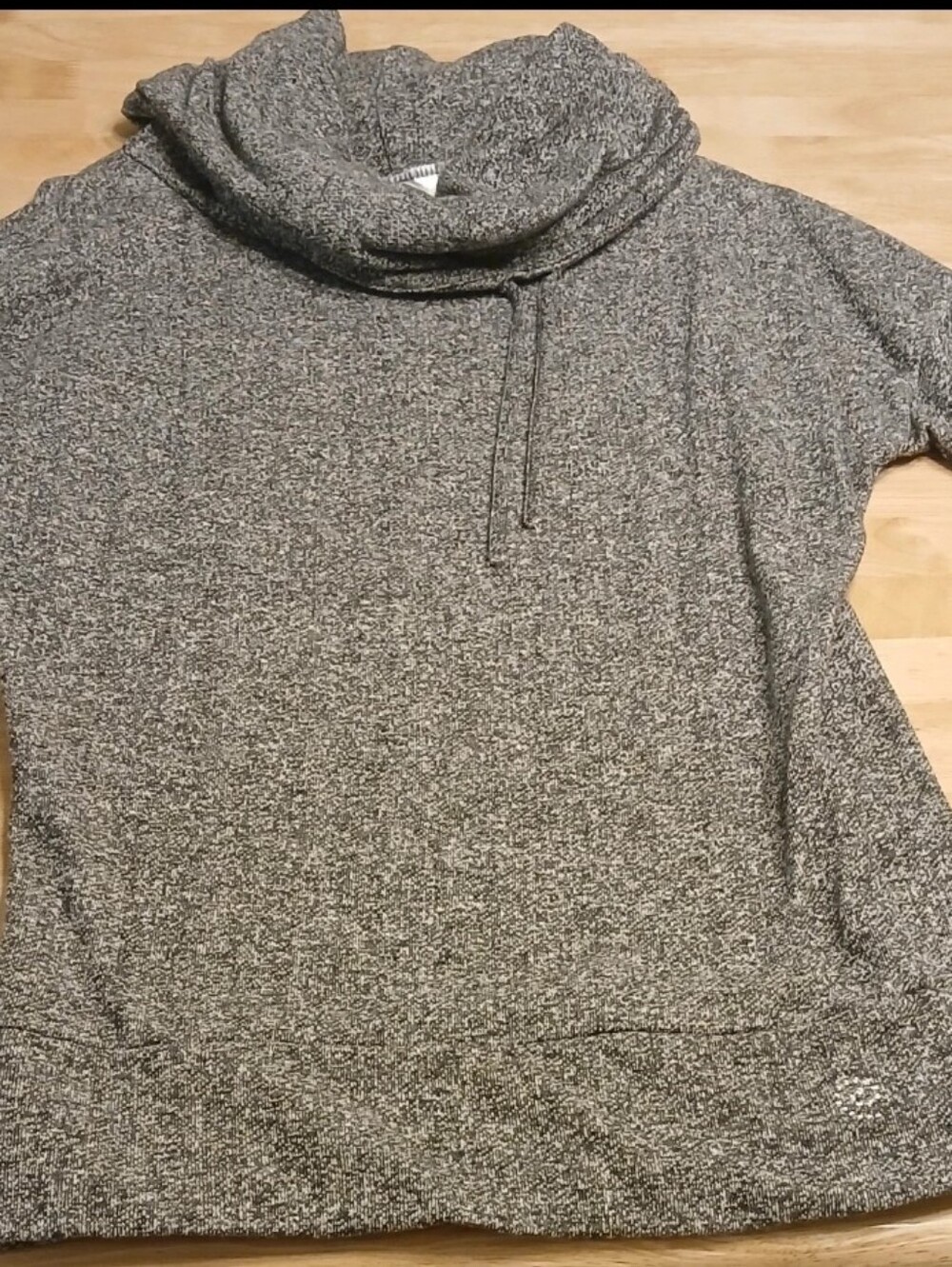 be inspired Marled Gray Cowl Neck Pullover